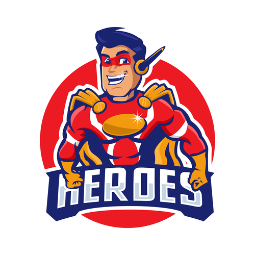 Hero cartoon vector