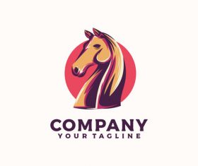 Horse head logo vector