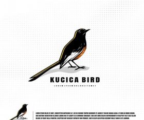 Kucica bird logo vector