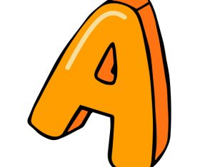 Letter A vector