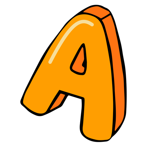 Letter A vector