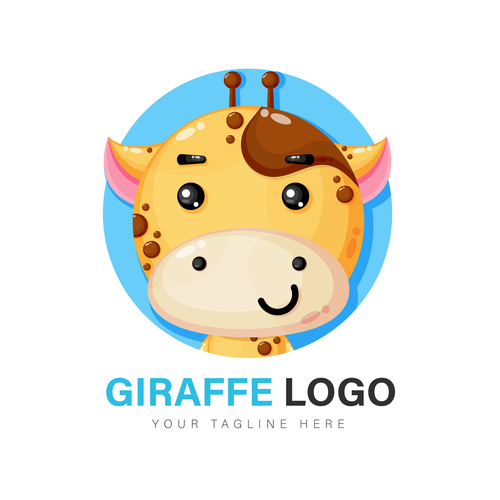 Logo giraffe vector