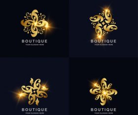Magic flower logo vector