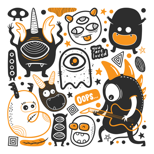 Monster illustration vector