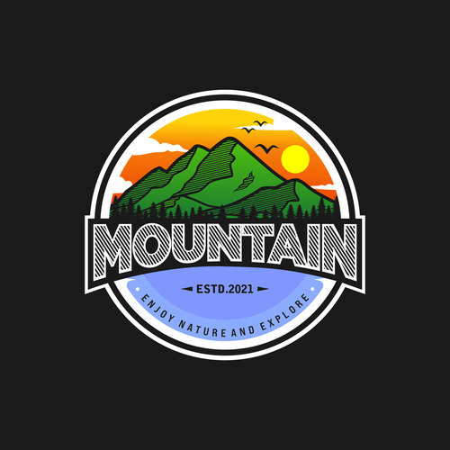 Mountain logo vector