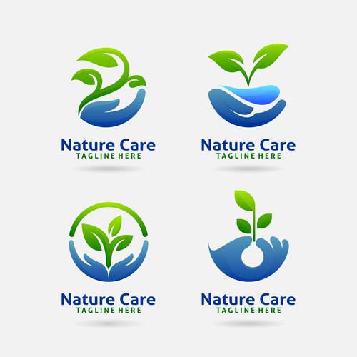 Nature care logo vector