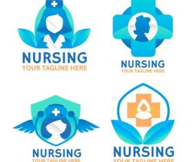 Nice design Nursing logo vector