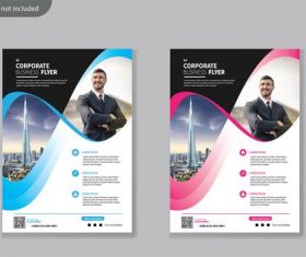 Novel cover version business flyer vector