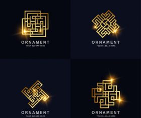 Ornament abstract logo vector
