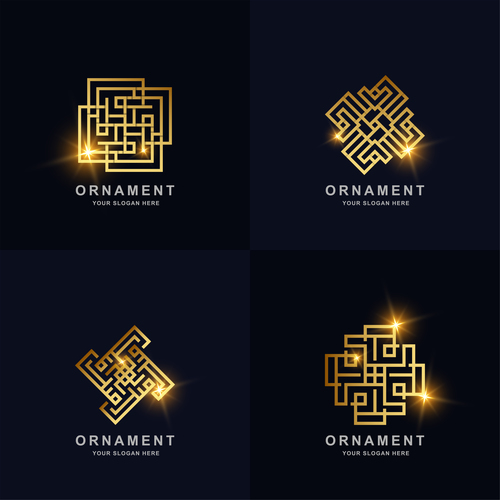 Ornament abstract logo vector