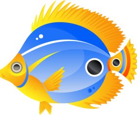 Ornamental fish vector