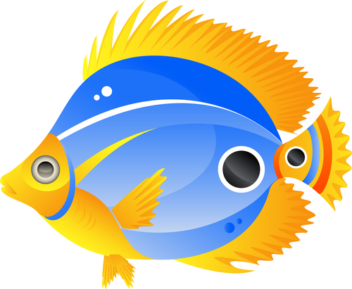 Ornamental fish vector