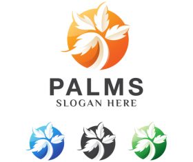 Palms logo vector