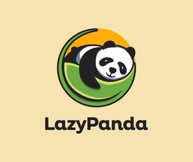 Panda logo vector