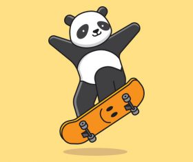 Panda sport vector