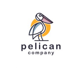 Pelican logo vector