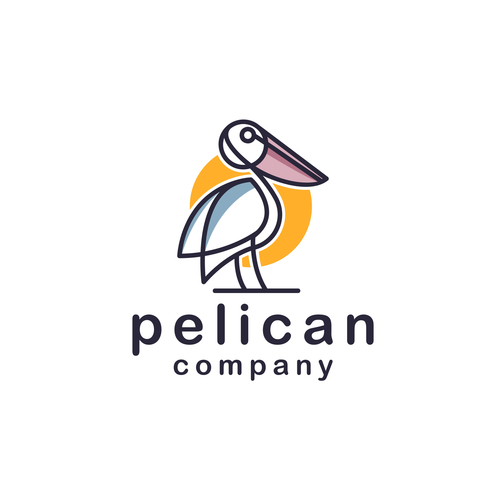 Pelican logo vector