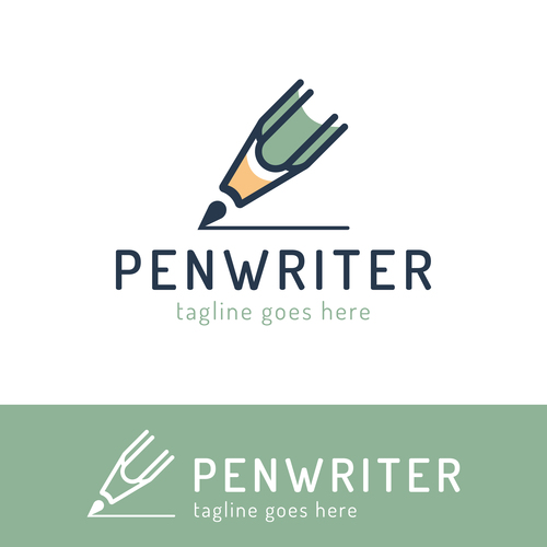 Pen Writer logo vector