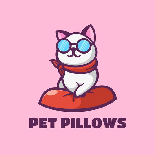 Pet pillows vector