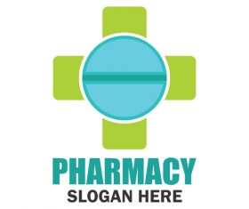 Pharmacy design logo vector