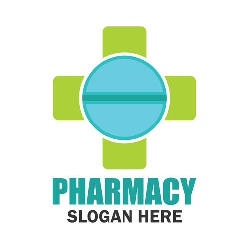 Pharmacy design logo vector