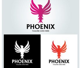 Phoenix logo design vector