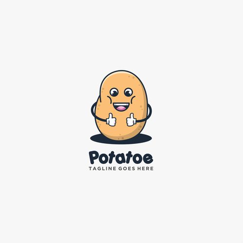 Potato icon vector