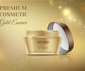 Premium cosmetic advertising vector