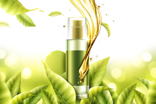 Pure natural essence advertising vector