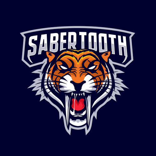 Sabertooth icon vector