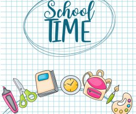 School time vector
