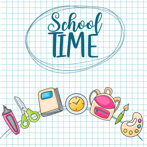 School time vector