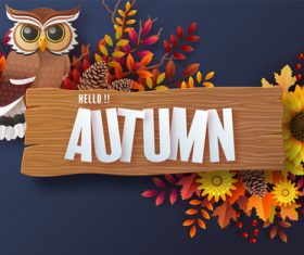 Seasonal vector background card