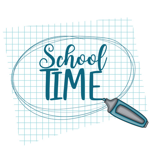 Simple welcome back to school card vector