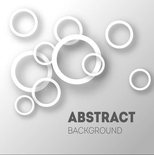 Size white circle background vector