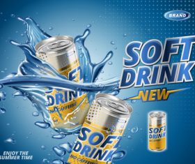 Soft drink advertising vector