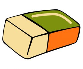 Square eraser vector