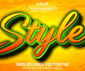 Stain text effect vector
