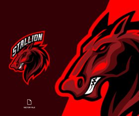 Stallion sport logo vector