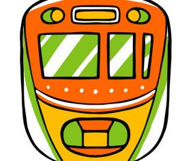 Subway cartoon vector