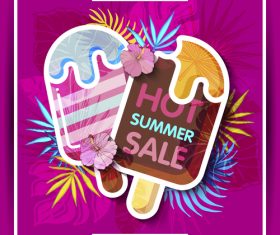 Summer sale background vector