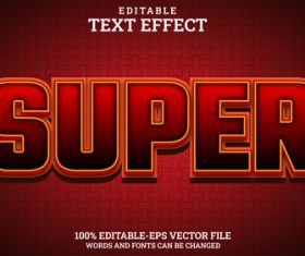 Super vector text effect