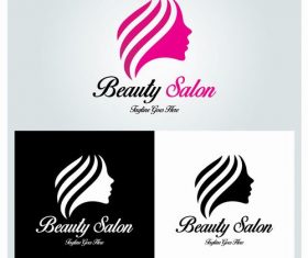Three beauty salon logo vector