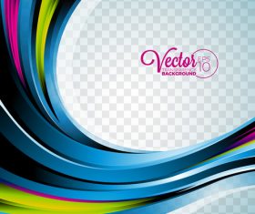 Three color lines abstract background vector