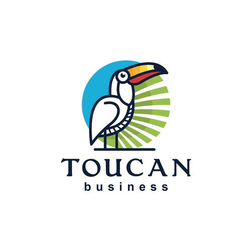 Toucan logo vector