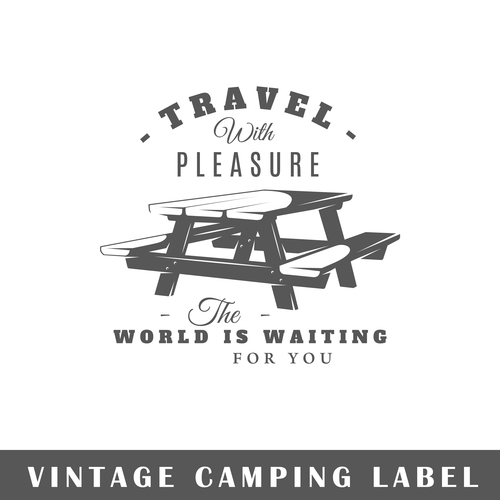Travel pleasure logo vector