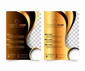 Two-color cover design vector