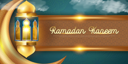 Unique ramadan greeting card vector