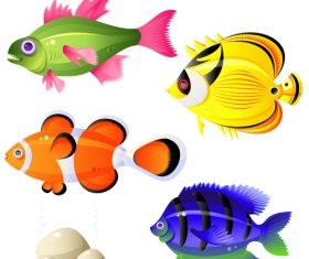 Vector illustration of tropical fish
