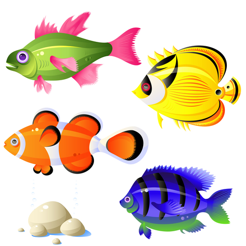 Vector illustration of tropical fish